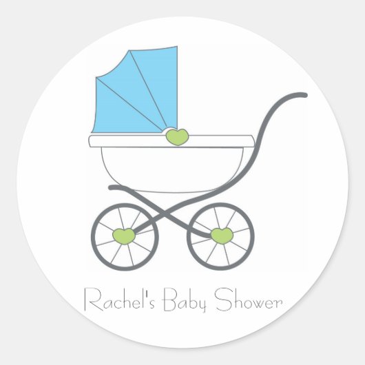 Baby Boy Favor Stickers (Voorkant)