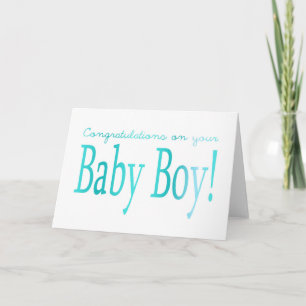 Baby Boy felicitaties Kaart
