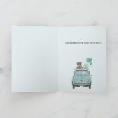 Baby Boy Fiat 500 Duits gefeliciteerd Kaart (Binnen)