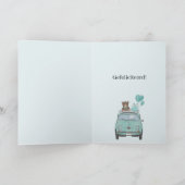 Baby Boy Fiat 500 Nederlandse Gefeliciteerd Kaart (Binnen)