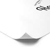 Baby Boy Fingerprint ballon Poster (Hoek)