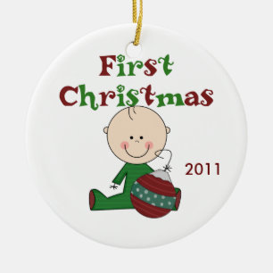 Baby Boy First Kerstdal Ornament