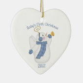 Baby Boy First Kerstmis 2012 Keramisch Ornament (Rechts)