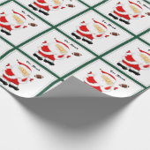 Baby Boy First Kerstmis Football Cadeaupapier (Hoek)