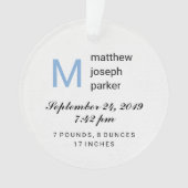 Baby Boy First Kerstmis met Foto Ornament (voorkant)