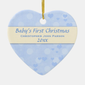Baby Boy First Kerstversiering Keramisch Ornament