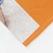 Baby Boy First Year Photo Collage Keepomwille Oran Fleece Deken (Hoek)