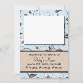 Baby Boy Floral Aankondiging (Voorkant)