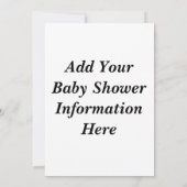 Baby Boy Footprint Baby shower Uitnodiging (Achterkant)