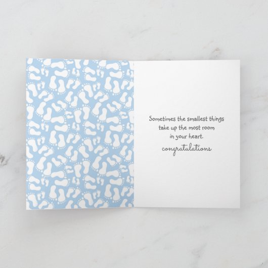 Baby Boy Footprint Kaart (Binnen)