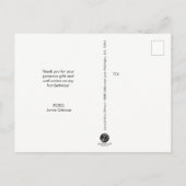 Baby Boy Foto 1e Verjaardag Schattige Bedankt Briefkaart (Achterkant)