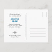 Baby BOY Foto Briefkaart publiceren (Achterkant)