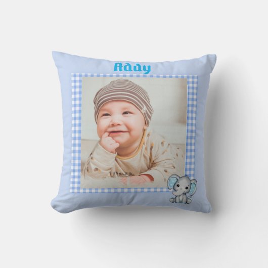 Baby Boy Foto Kussen (Voorkant)
