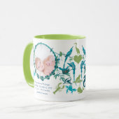 Baby Boy Foto Mok Baby Stats Cute Birds (Voorkant links)