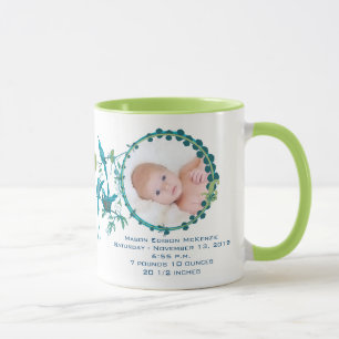 Baby Boy Foto Mok Baby Stats Schattige Vogels