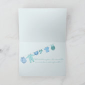 Baby Boy French Gefeliciteerd Kaart (Binnen)