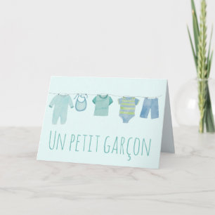Baby Boy French Gefeliciteerd Kaart