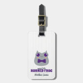 Baby Boy Frog Paars Bag Label Bagagelabel (Voorkant verticaal)