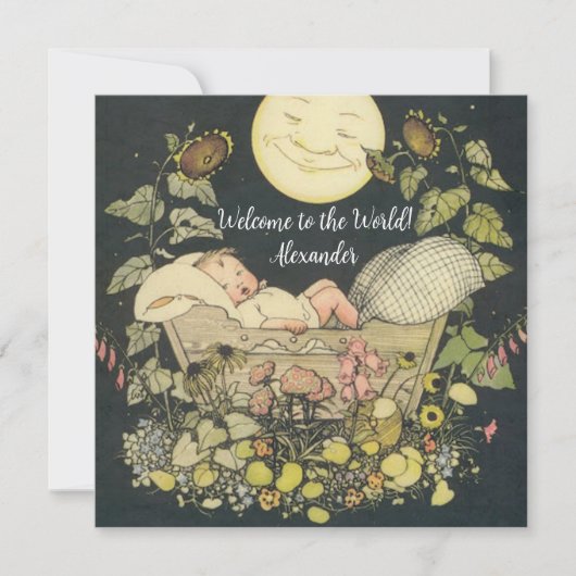  Baby Boy Geboorte Aankondiging (Voorkant)