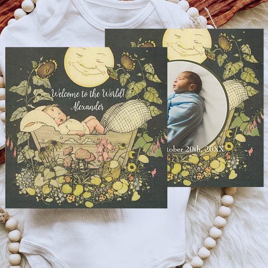 Baby Boy Geboorte Aankondiging