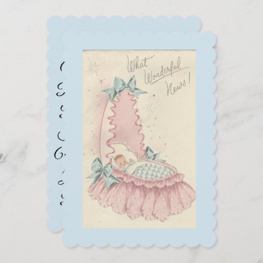  Baby Boy Geboorte Aankondiging (Voorkant / Achterkant)