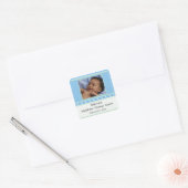 Baby Boy Geboorte Aankondiging Sticker (Envelop)