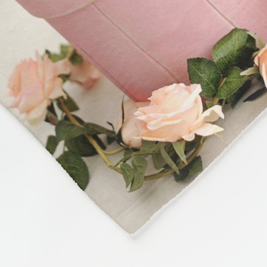 Baby Boy Geboorte Stat Aankondiging Foto Fleece Deken (Hoek)