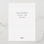 Baby Boy Gefeliciteerd Folie Kaart (Achterkant)