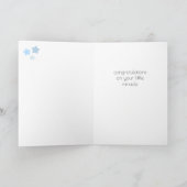 Baby Boy Gefeliciteerd Kaart (Binnen)