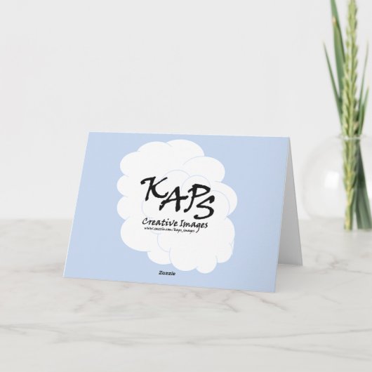 Baby Boy Gefeliciteerd Kaart (Achterkant)