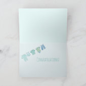 Baby Boy Gefeliciteerd Kaart (Binnen)