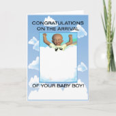 Baby Boy Gefeliciteerd Kaart (Voorkant)
