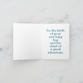 Baby Boy Gefeliciteerd met de Baby Elephant Kaart (Binnen)