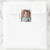 Baby Boy Gefeliciteerd Sticker Geboorte (Tas)