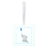 Baby Boy gepersonaliseerd hart en olifant Decoratie (Rechts)