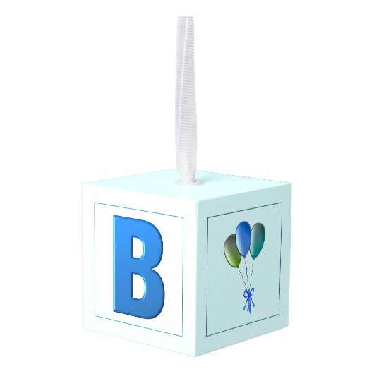 Baby Boy gepersonaliseerd hart en olifant Decoratie (Achter hoekig)