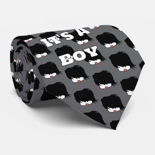 Baby Boy Geslacht Onthulling Ultra Schattige Anime Stropdas