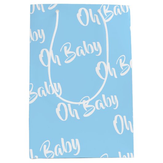 Baby Boy Gift Bag Medium Cadeauzakje (Voorkant)