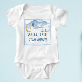 Baby Boy Gift! Verwelkom hem hiermee Romper