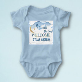 Baby Boy Gift! Verwelkom hem hiermee Romper