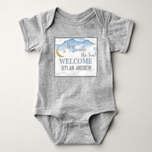 Baby Boy Gift! Verwelkom hem hiermee Romper