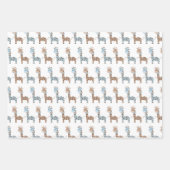 Baby Boy Giraffe Inpakpapier Vel (Voorkant 3)