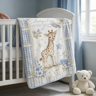 Baby Boy Giraffe Speelgoed Vliegtuigen Sloffen Ste Fleece Deken