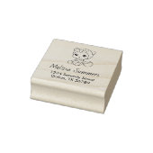 Baby Boy Girl Beer Jumpsuit Adres Rubberstempel (Stempel)