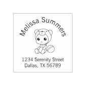 Baby Boy Girl Beer Jumpsuit Arch Adres 2 Rubberstempel (Afrduk)