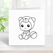 Baby Boy Girl Beer Jumpsuit kleuren me 2 Rubberstempel