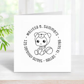 Baby Boy Girl Beer Jumpsuit Round Address 2 Rubberstempel
