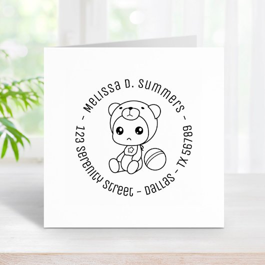 Baby Boy Girl Beer Jumpsuit Round Address 2 Rubberstempel