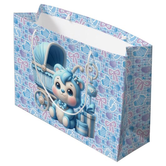 Baby Boy Groot Cadeauzakje (Achterkant Gekanteld)