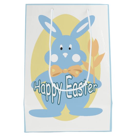 Baby Boy Happy Paaster Bunny MGB Medium Cadeauzakje (Achterkant)